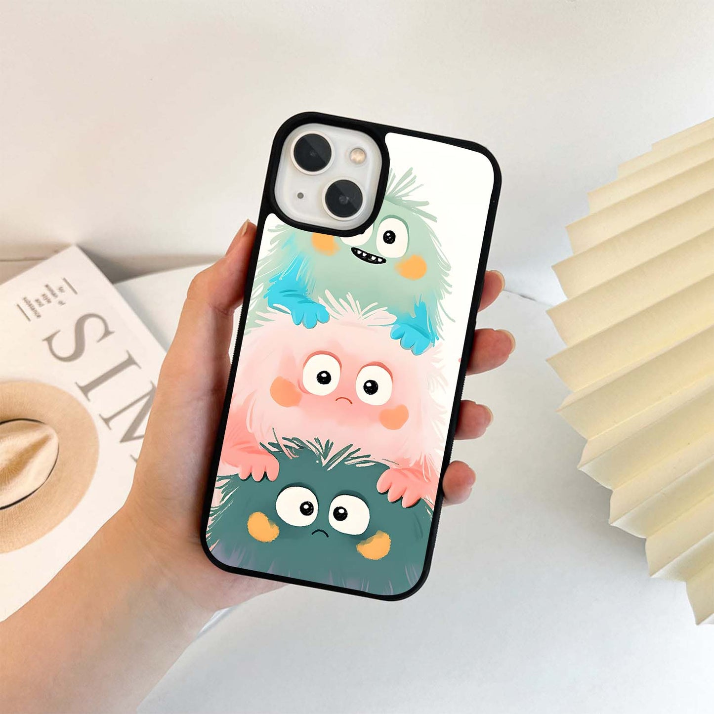 Stacked Fluff Glass Case