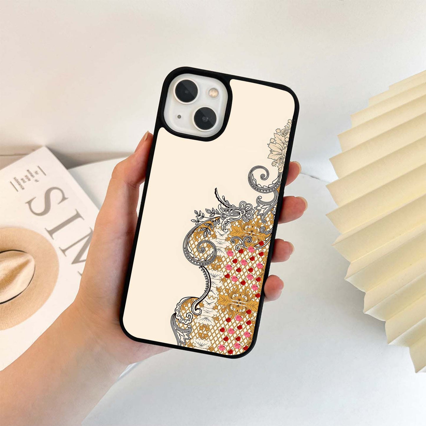 Regal Rose Mesh Glass Case