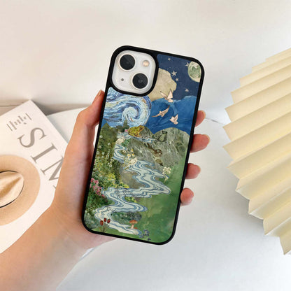 Pastel Petal Sky Glass Case