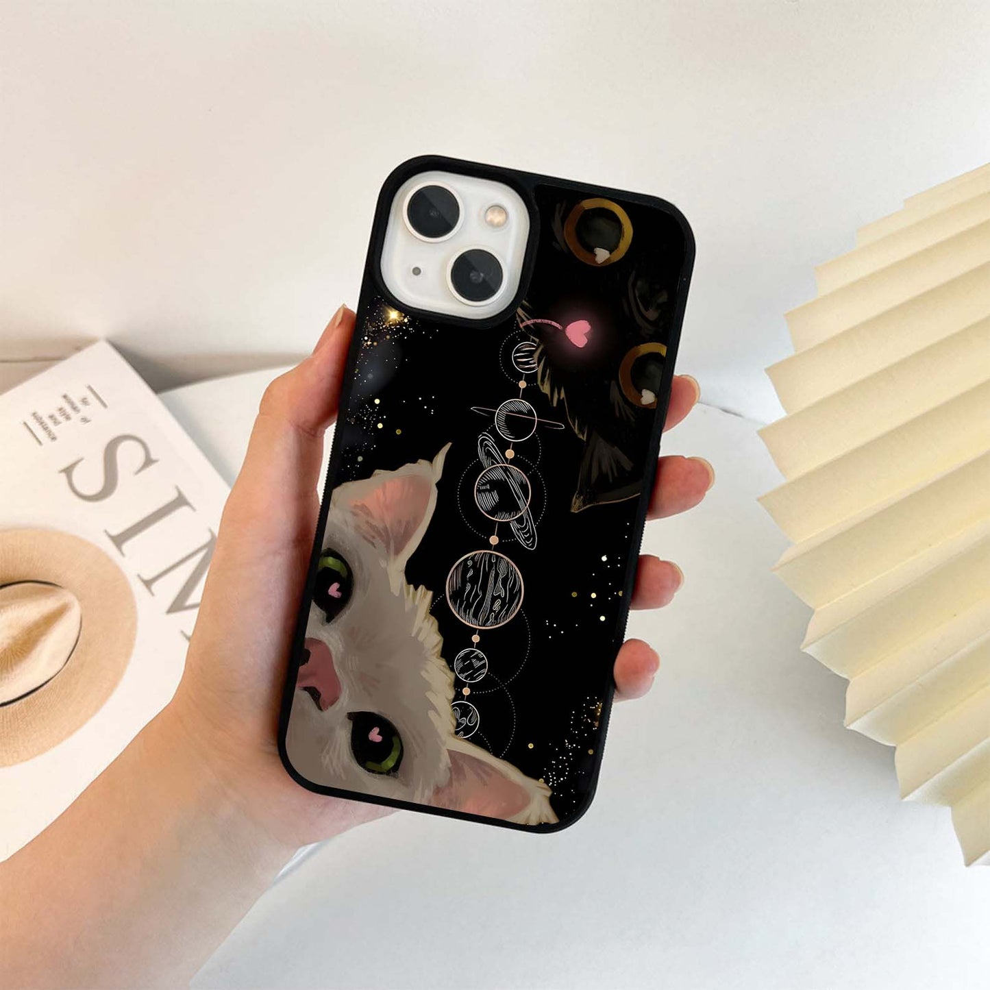 Galactic Cat Glass Case