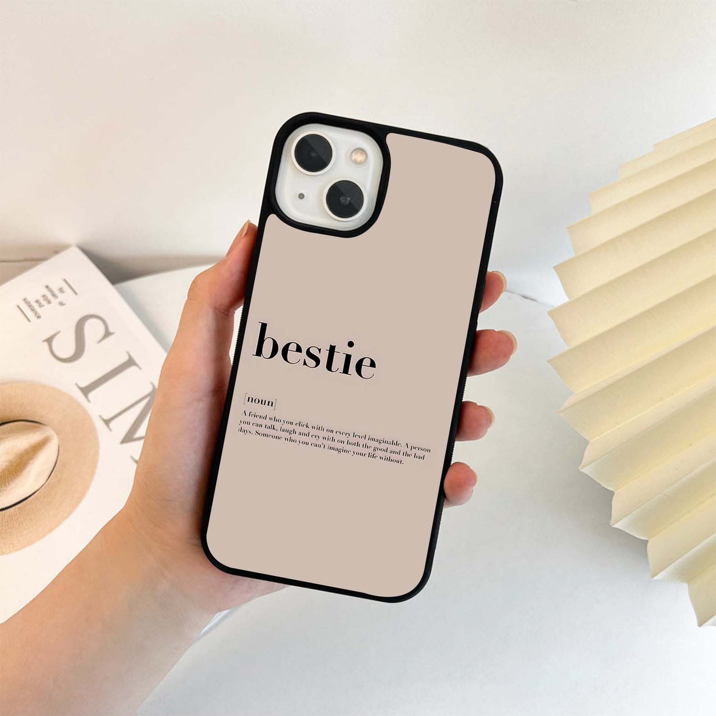 Bestie Quote Glass Case