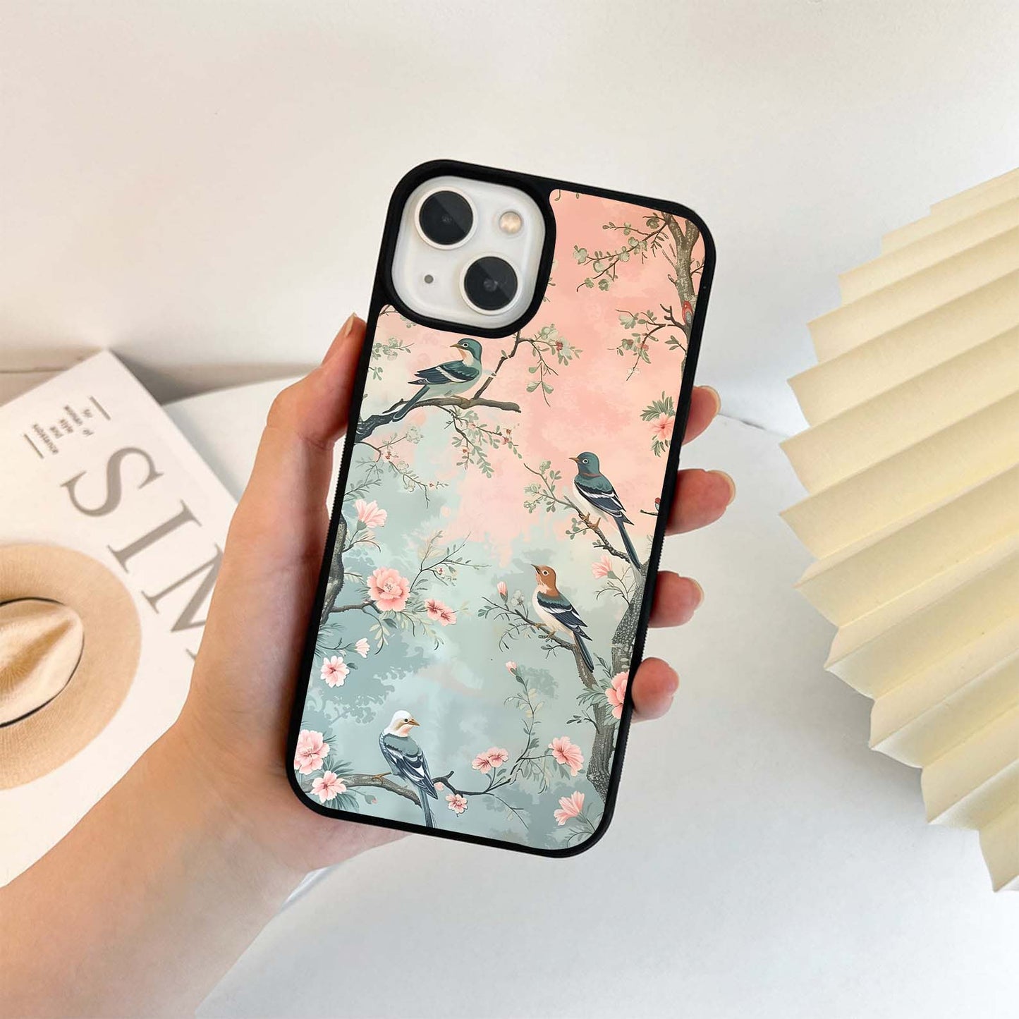 Baby Birds On tree Glass Case