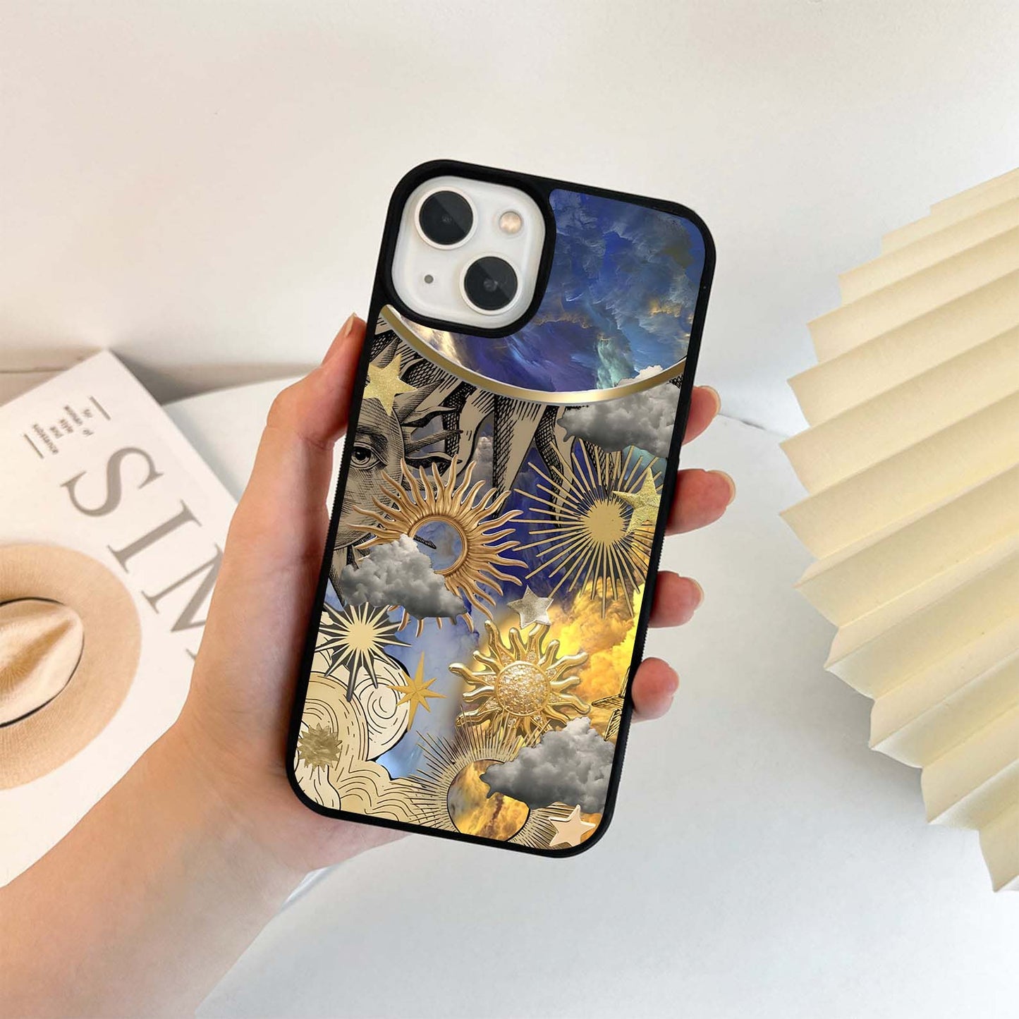 Boho Suns Aesthetic Glass Case