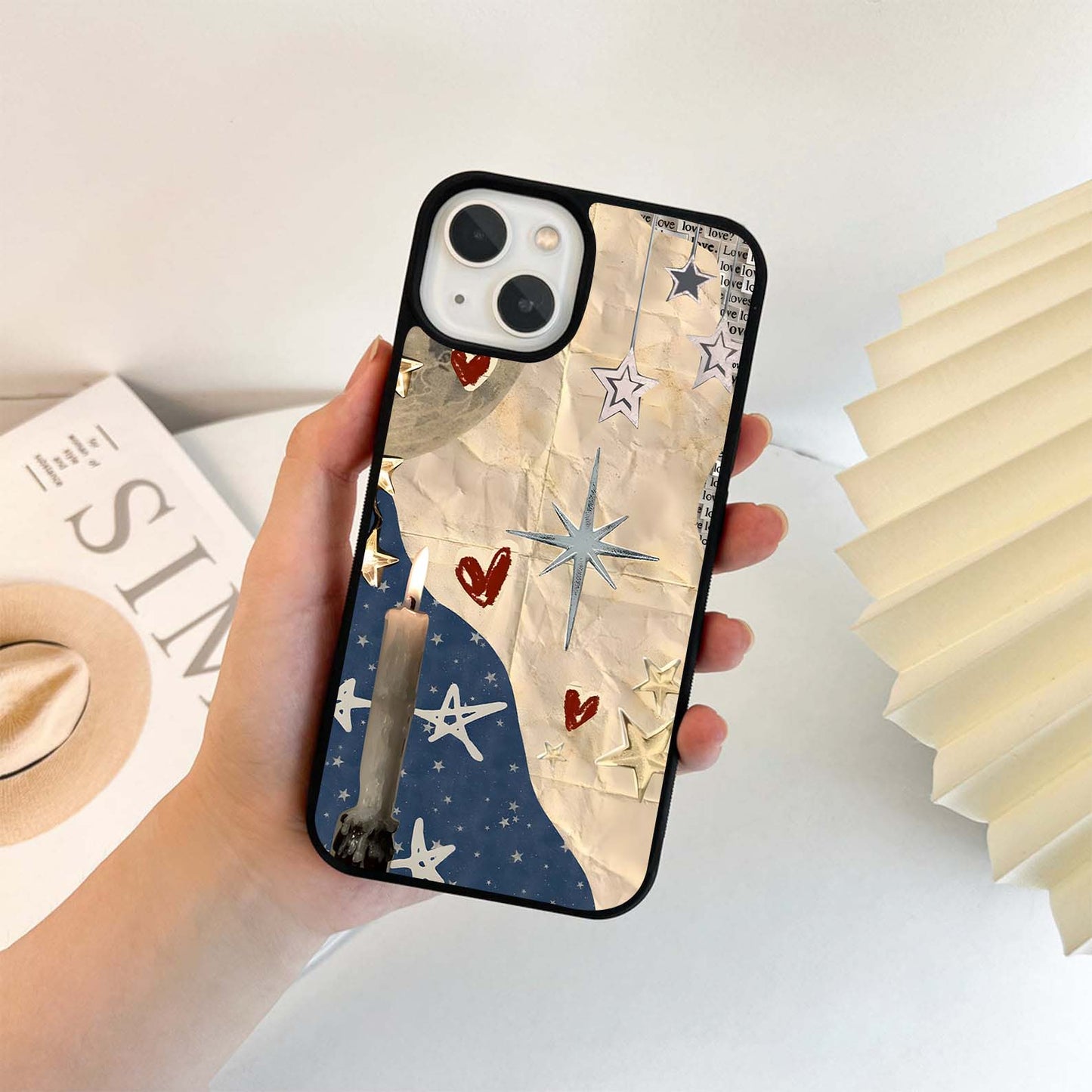 Aesthetic Glocy Newspaper Glass Case