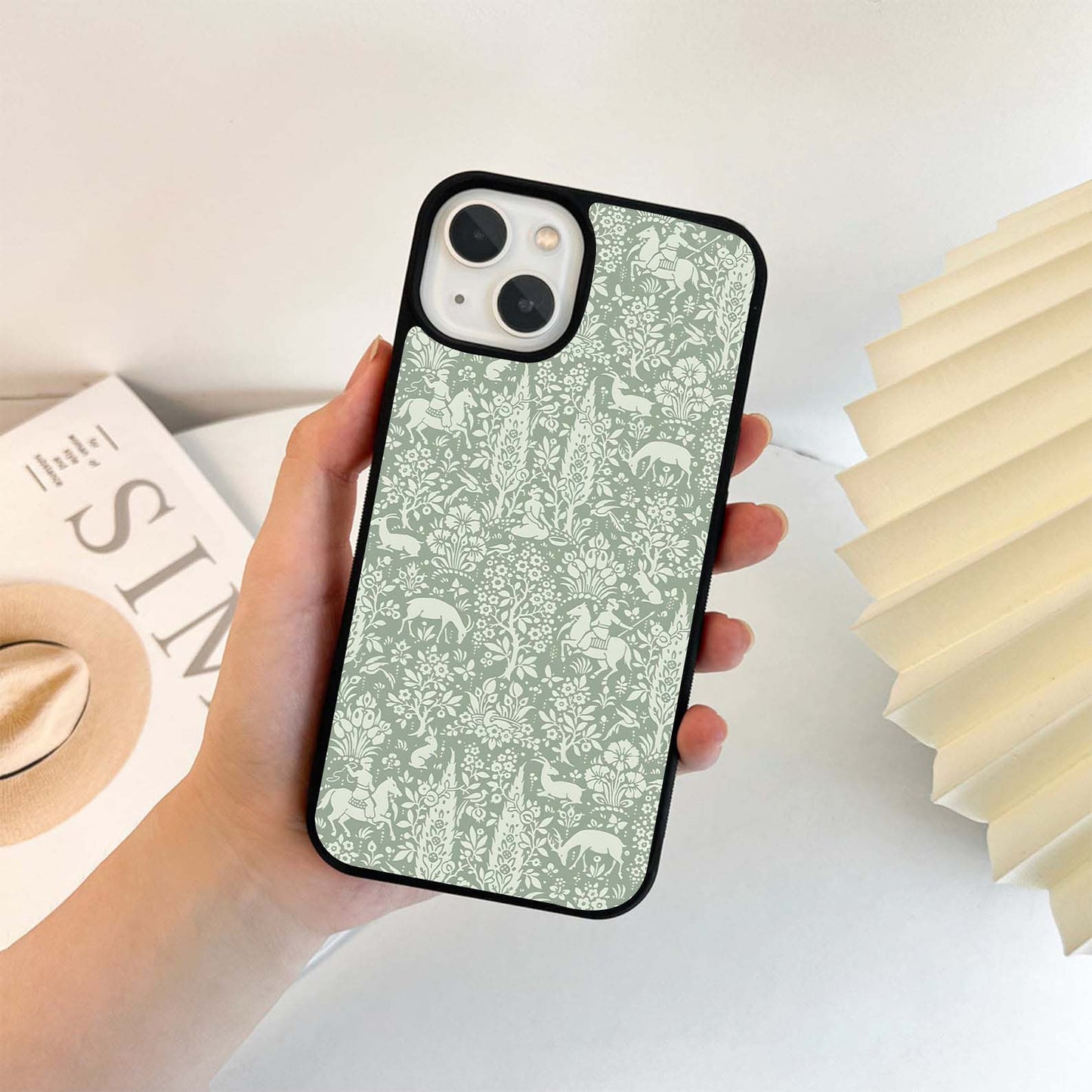 Timeless Forest Pattern Glass Case