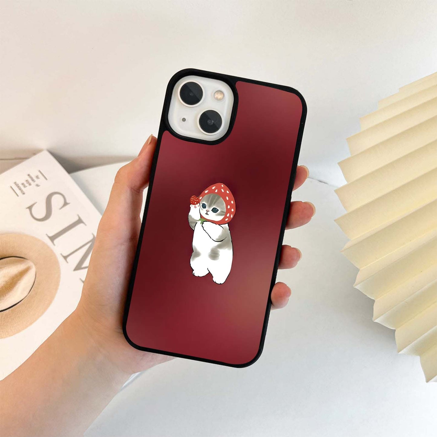 Dancing Cat Glass Case