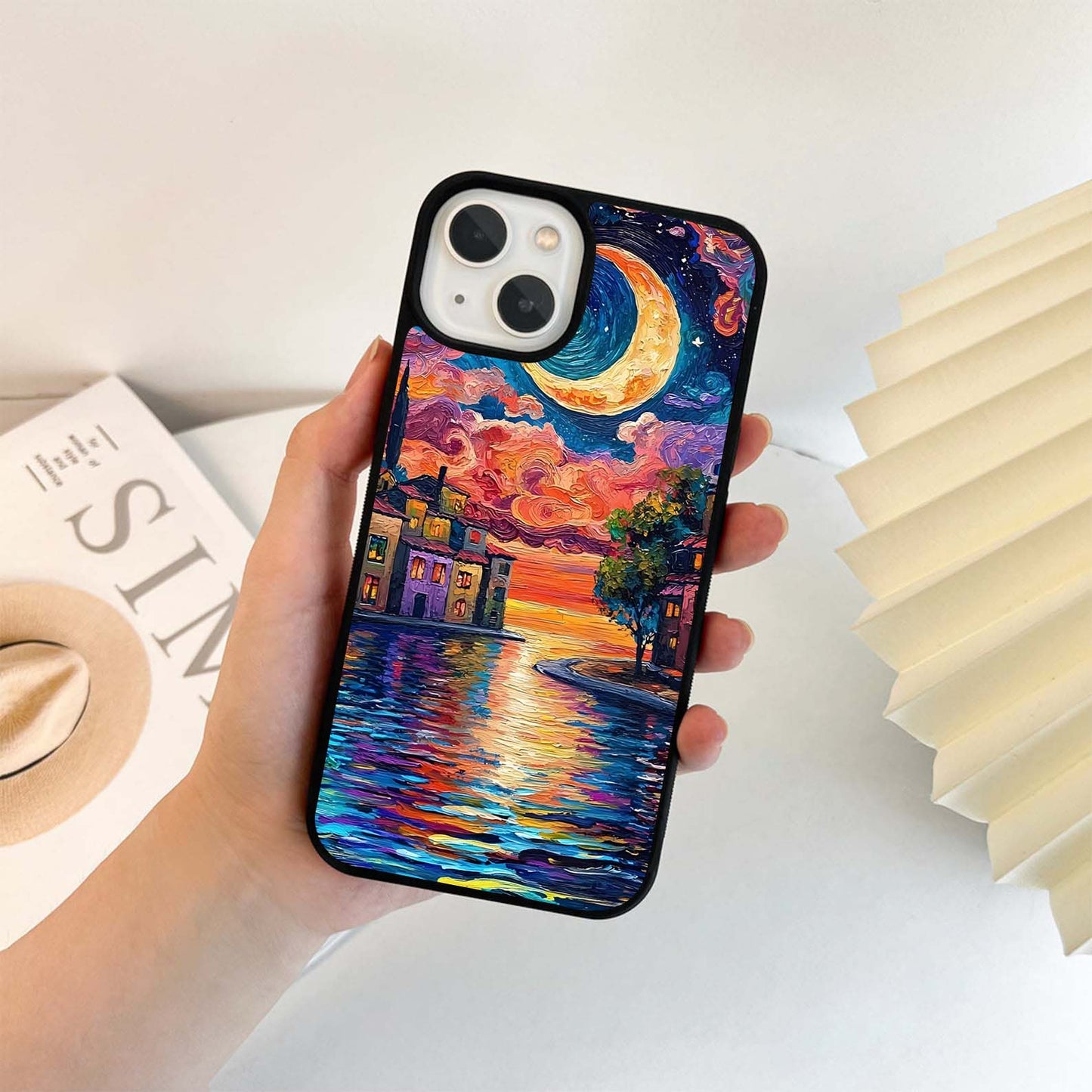 Multiple Watercolor Art Glass Case