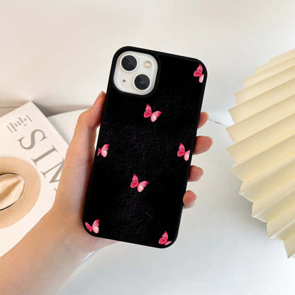 Stamped Petal Butterfly Glass Case