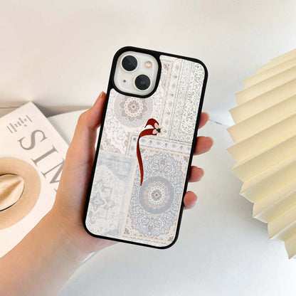 White Aesthetic Bow Glass Case