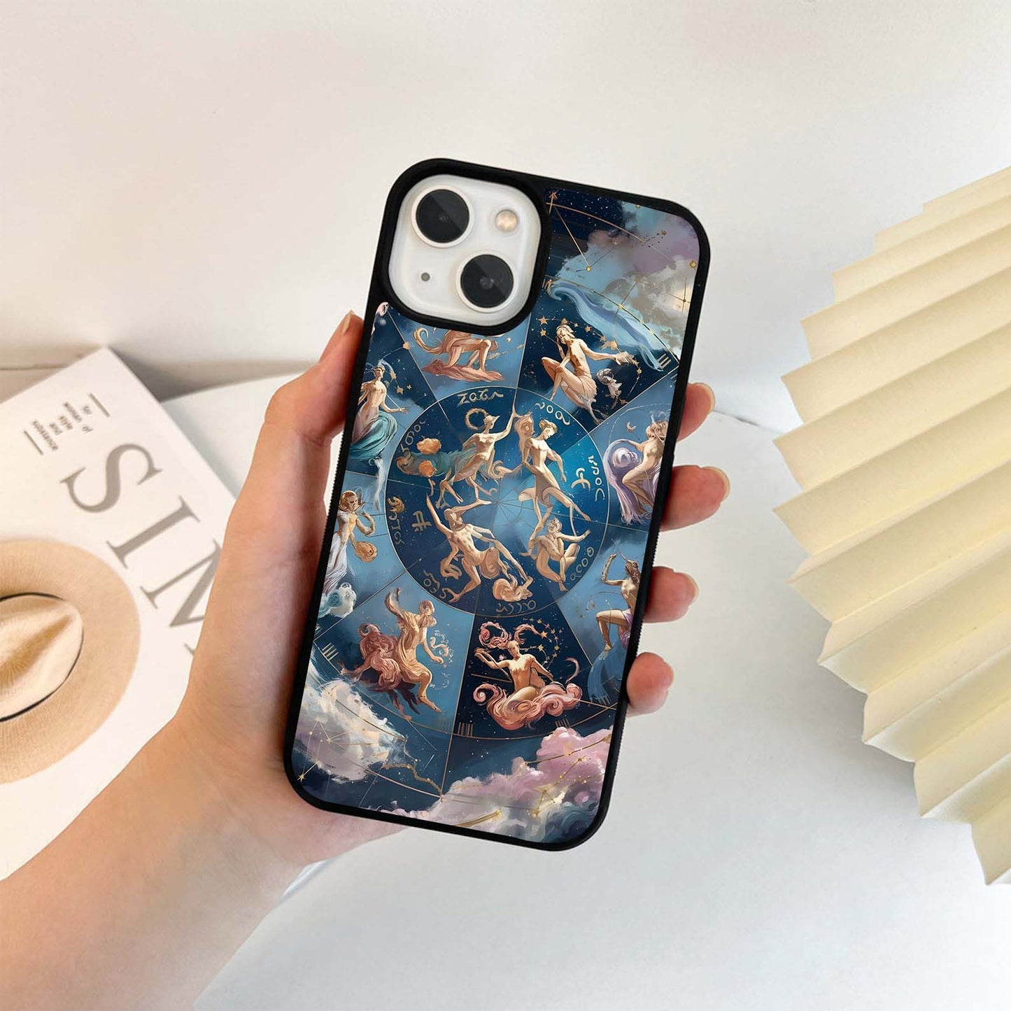 Zodiac Goddess Circle Glass Case