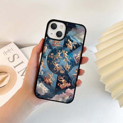 Zodiac Goddess Circle Glass Case