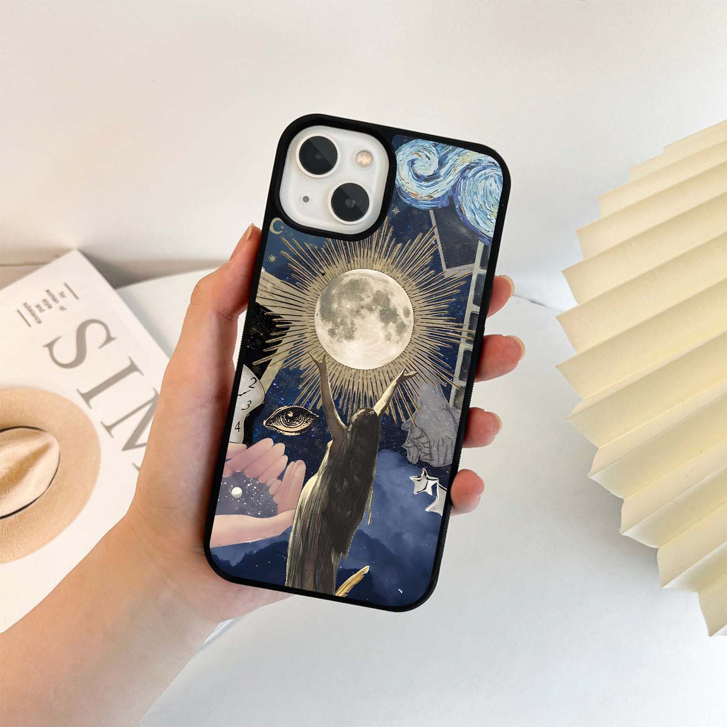 Space Moon Lover Glass Case