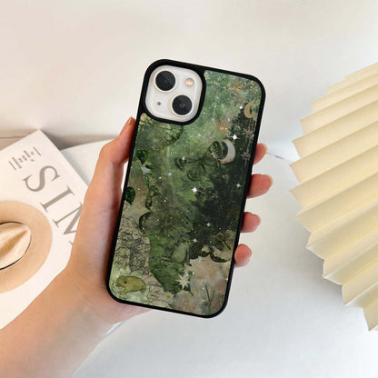 Aesthetic Green Mirage Glass Case