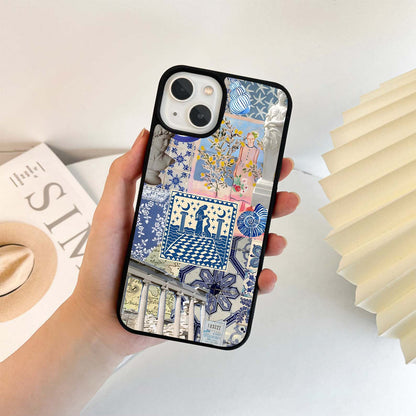 Aesthetic Evil Eye Scenery Glass Case