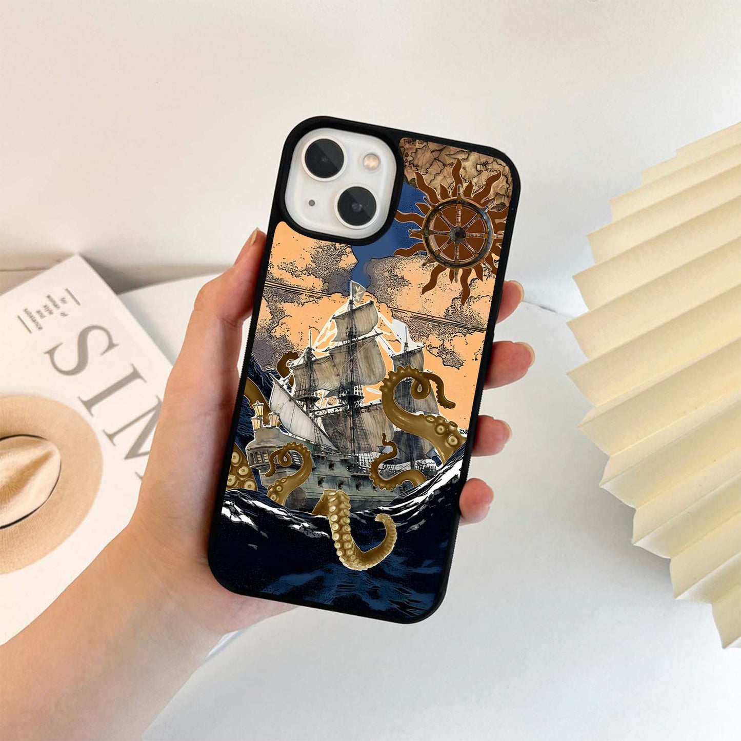 Aesthetic Moodboard Ocean Glass Case