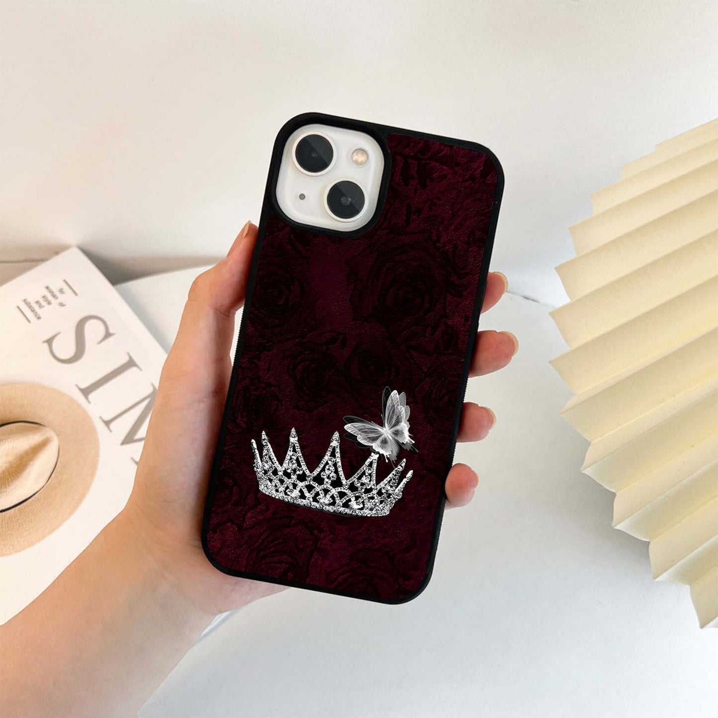 Crimson Fade Crown Glass Case