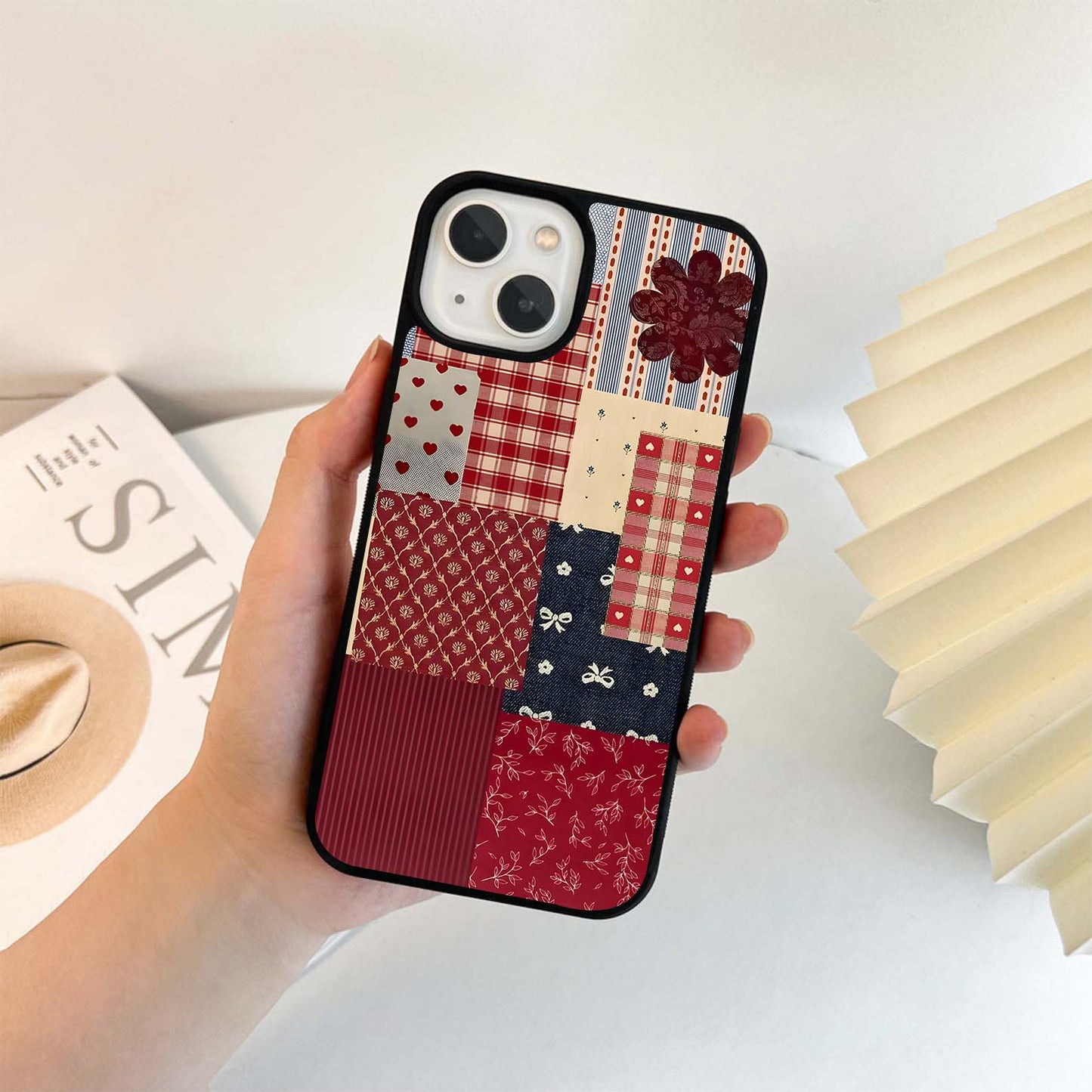 Vintage Quilt Vibe Glass Case