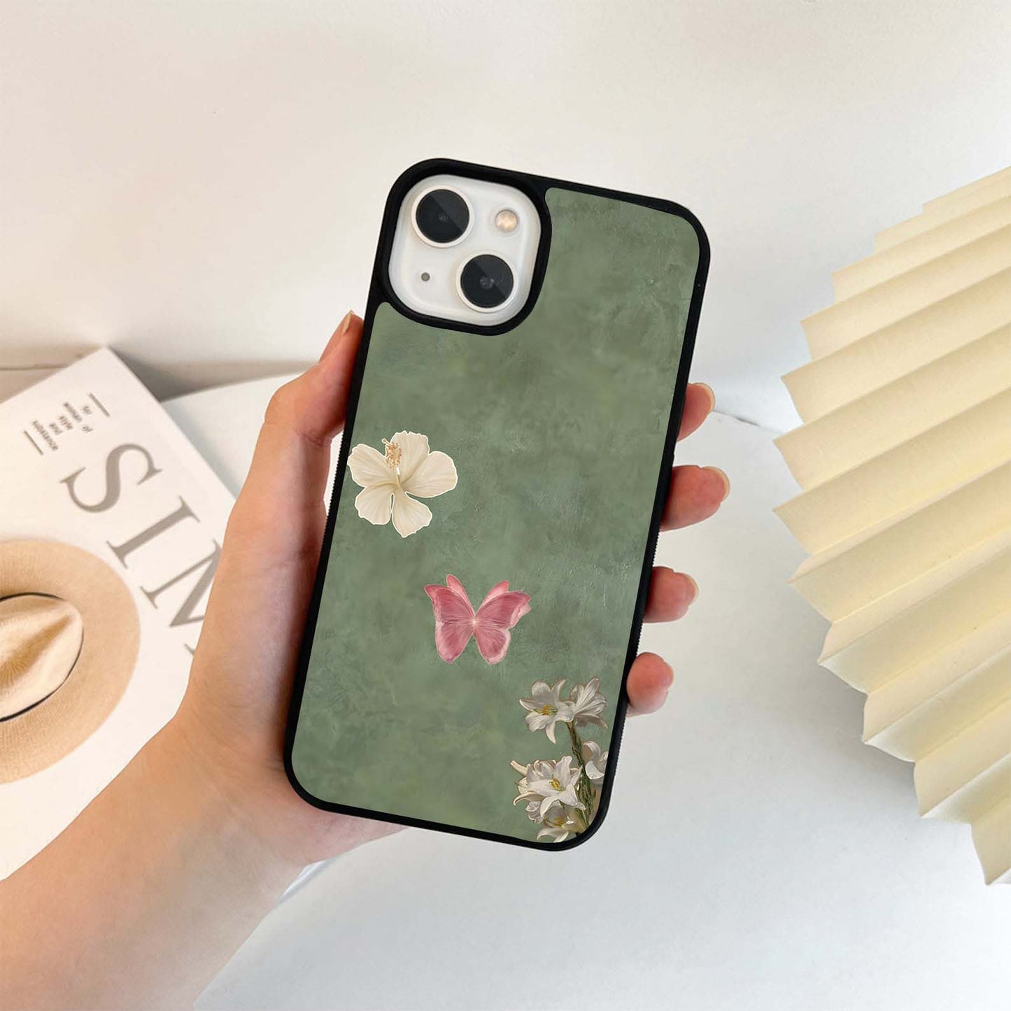 Serene Bloom Mist Glass Case