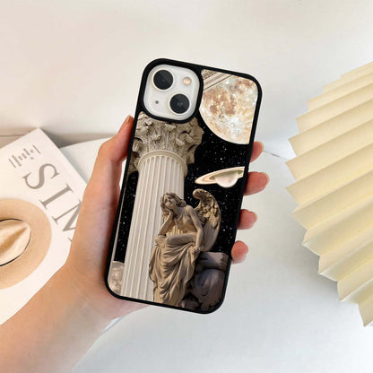 Moon Night Greece Glass Case