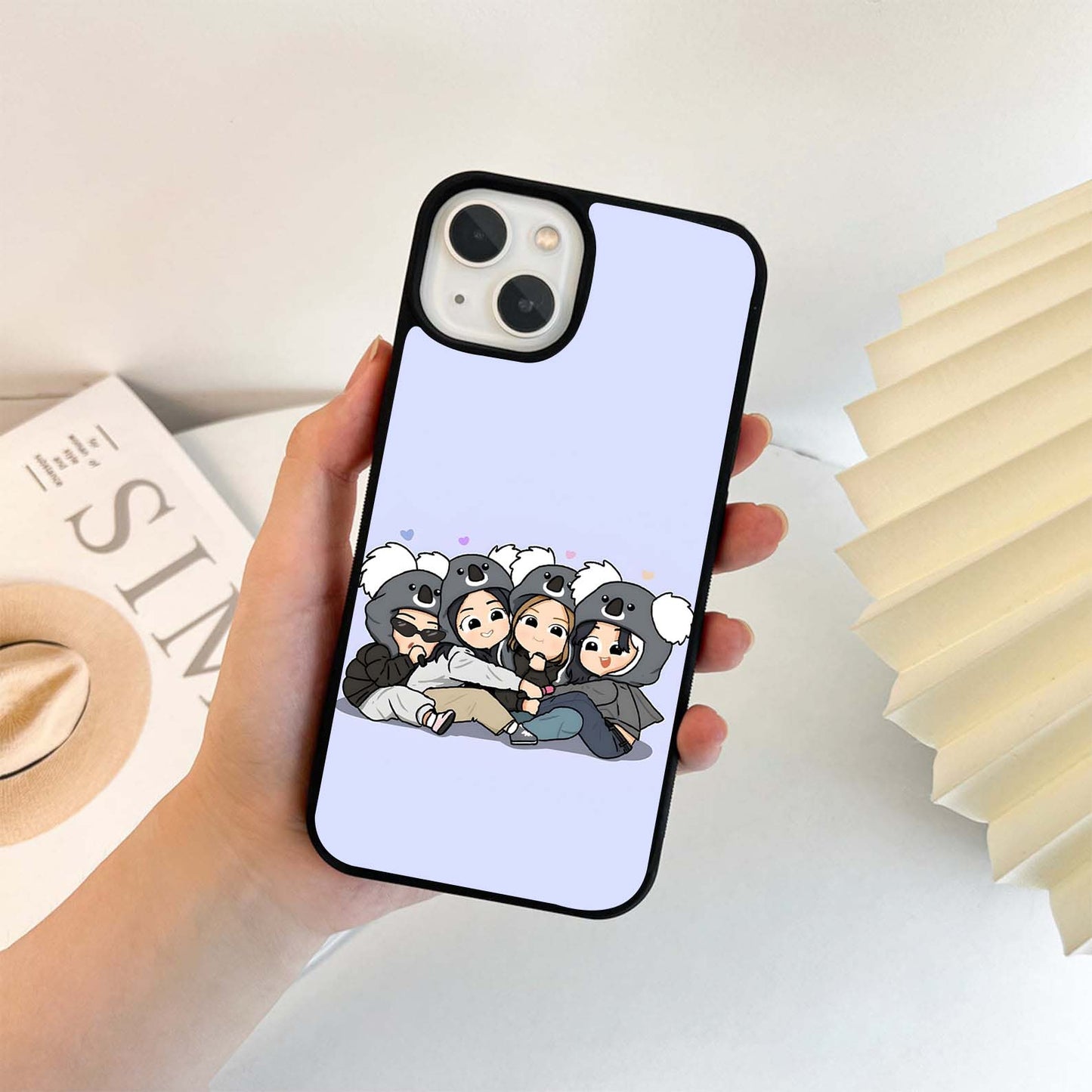 Lavender Background With BFF Glass Case