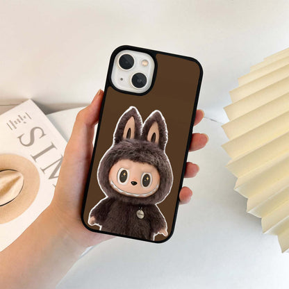 Brown Labubu Glass Case