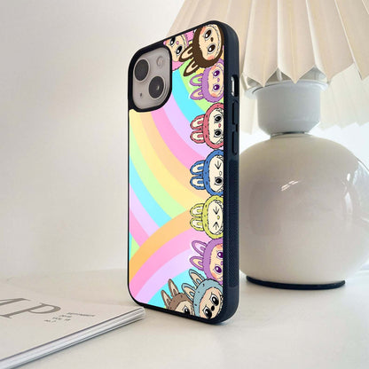 Rainbow Art Labubu Glass Case
