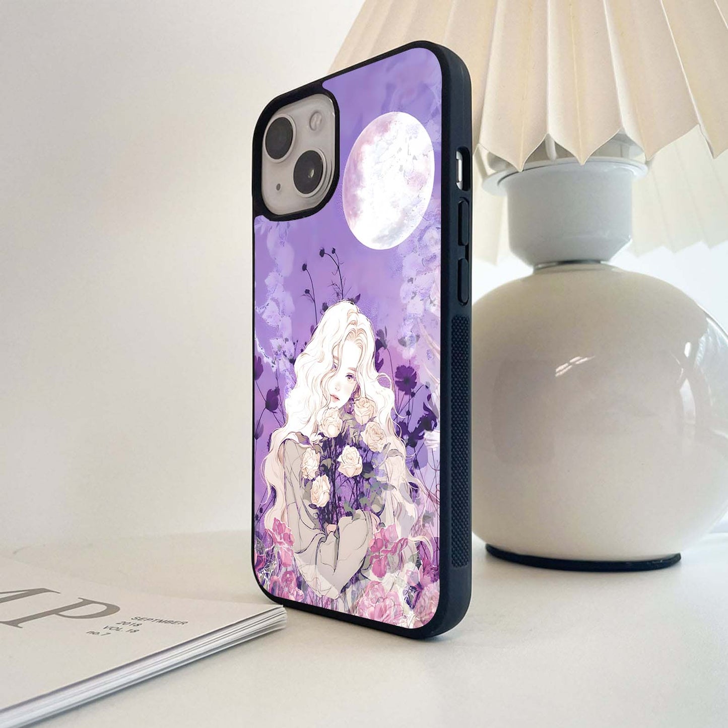 Purple Aesthetic Queen Glass Case