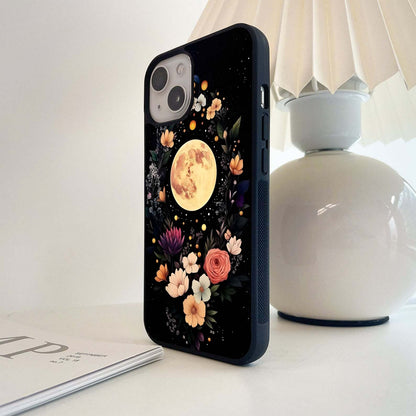 Waving Flower Moon Glass Case