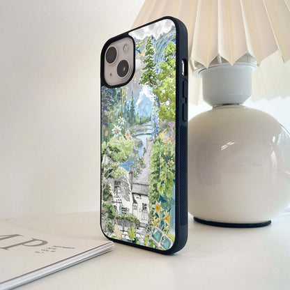 Wateric mountain Art Glass Case