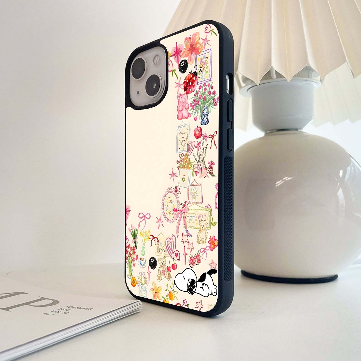 Aesthetic Object & Snoopy Glass Case