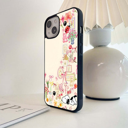 Aesthetic Object & Snoopy Glass Case