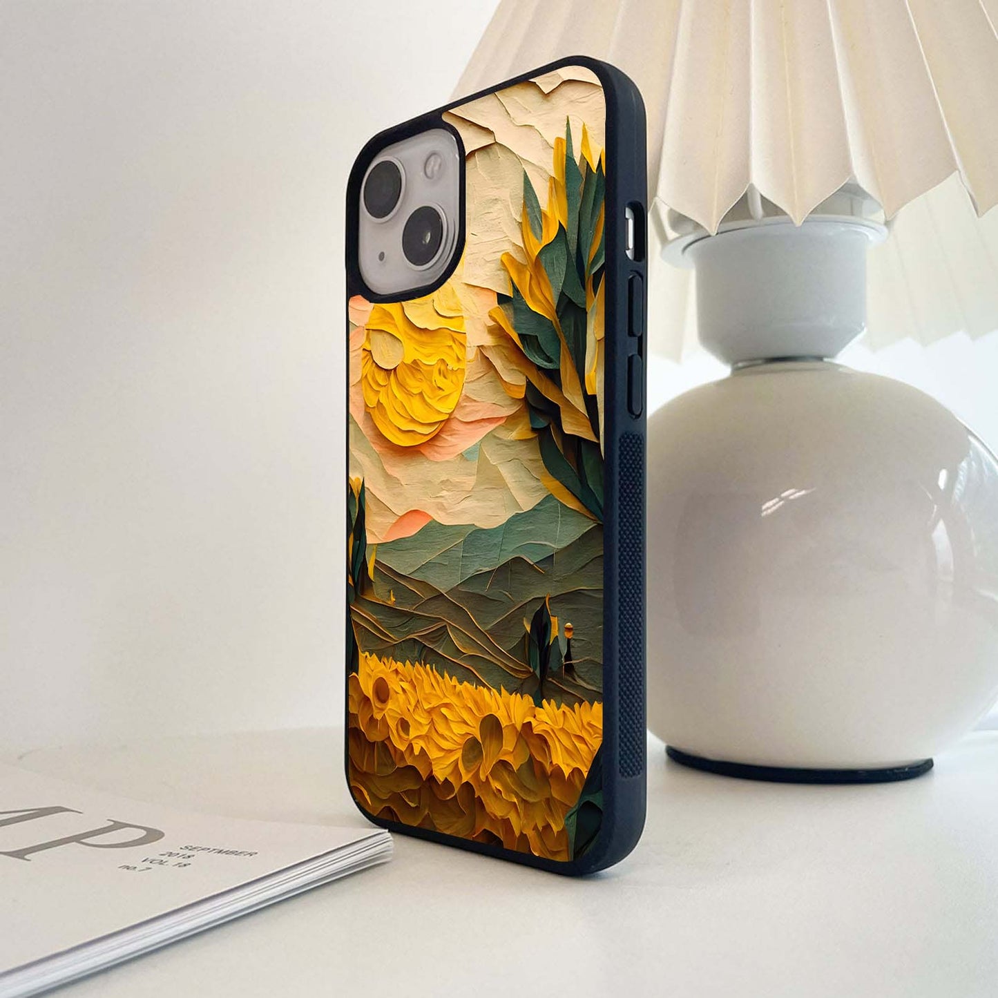 Golden Horizon Flow Glass Case