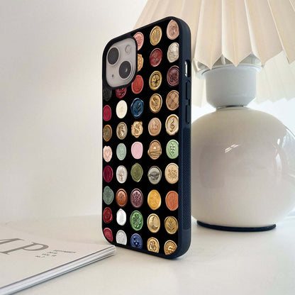 Wax Seal Pattern Glass Case