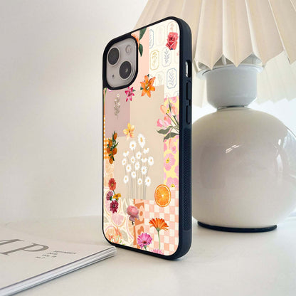 Warm Glow Petals Glass Case