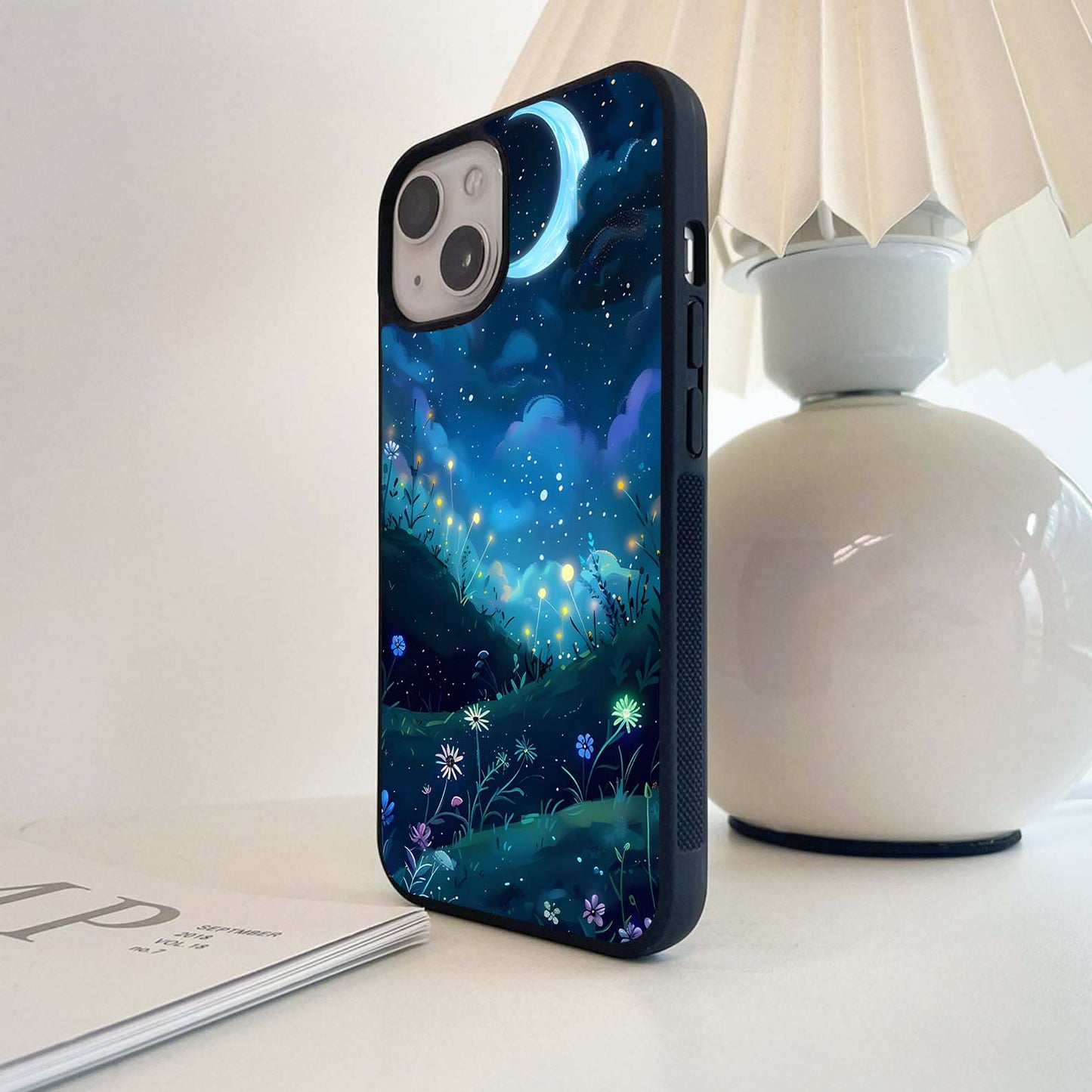 Moon Meadow Night Glass Case