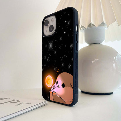 Glow Moon Rabbit Glass Case