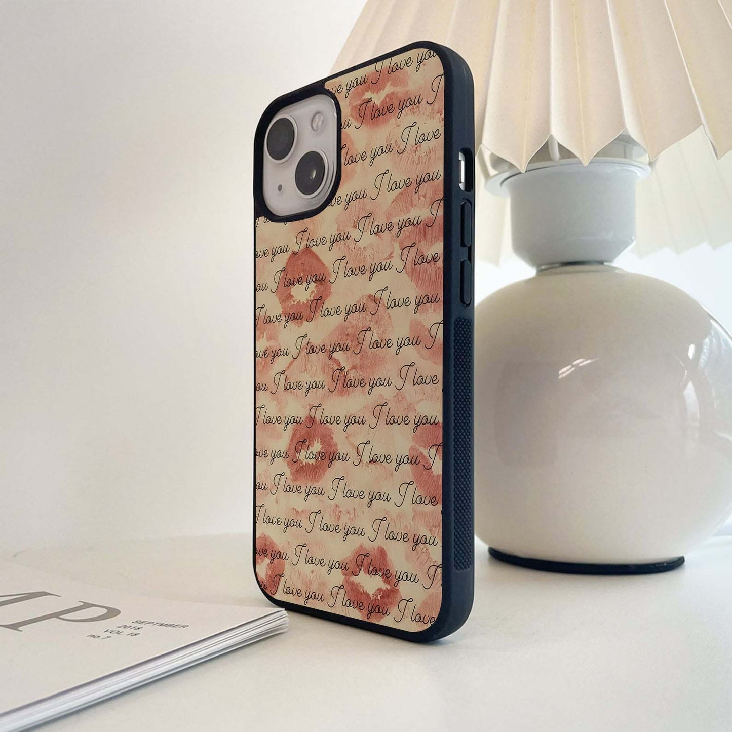 Endless Love Script Glass Case