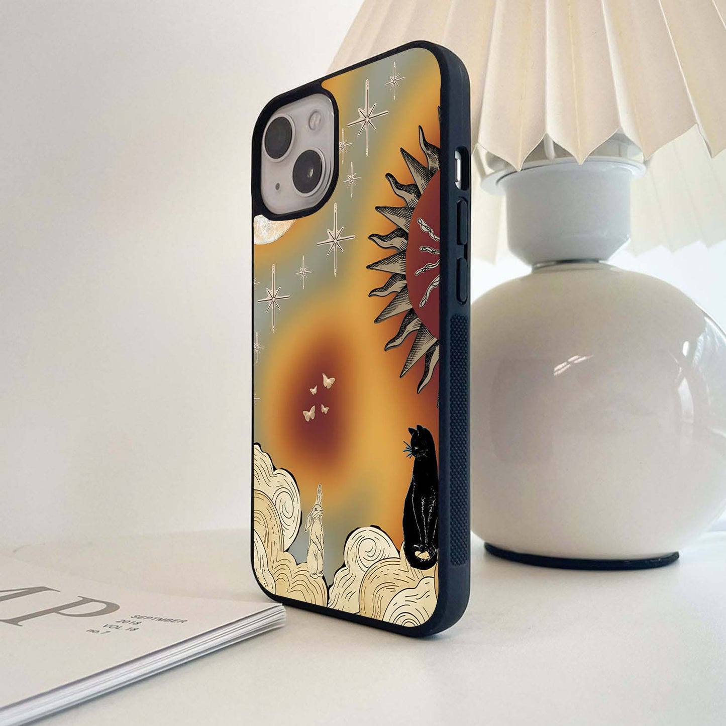 Starlit Animal Meeting Glass Case