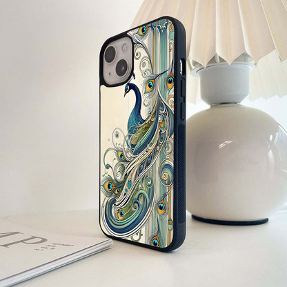 Peacock Royal Whirl Glass Case