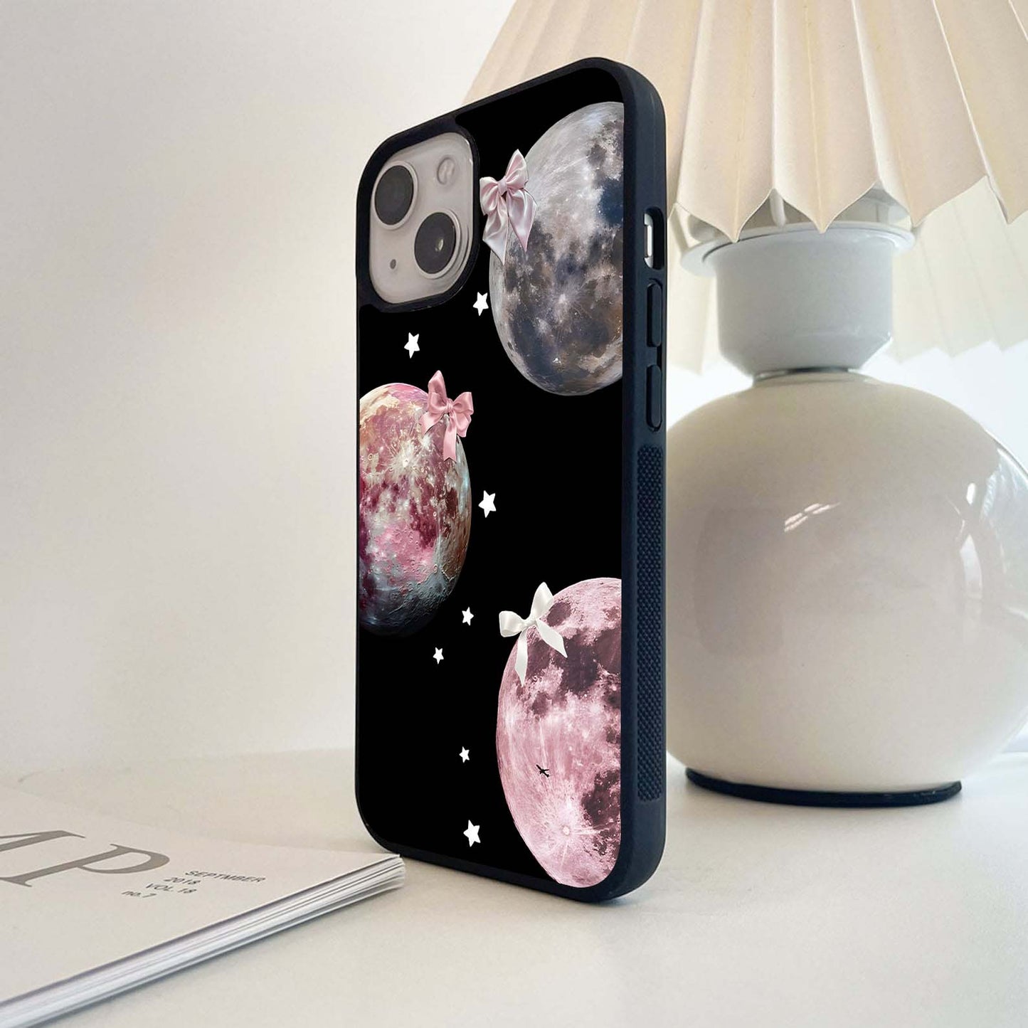 Celestial Planet Ribbons Glass Case