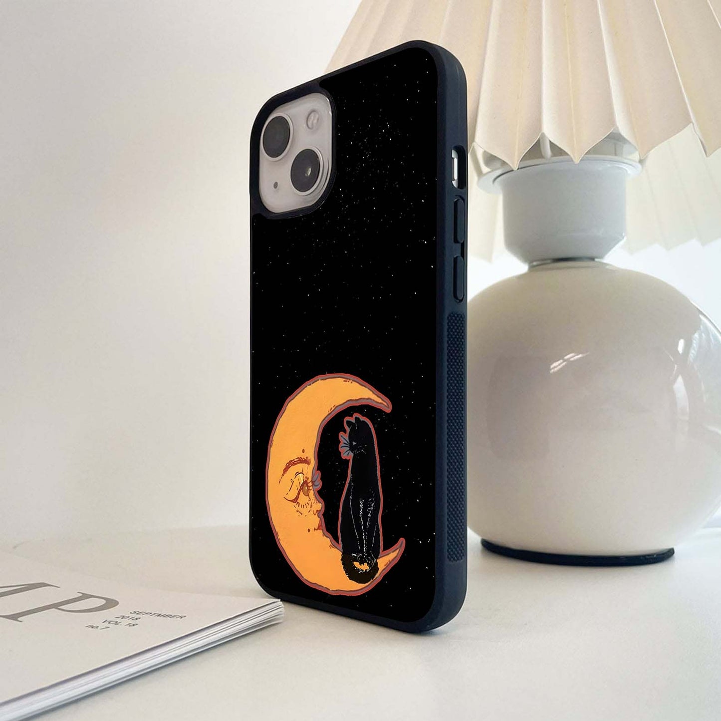 Moonlit Cat Gaze Glass Case