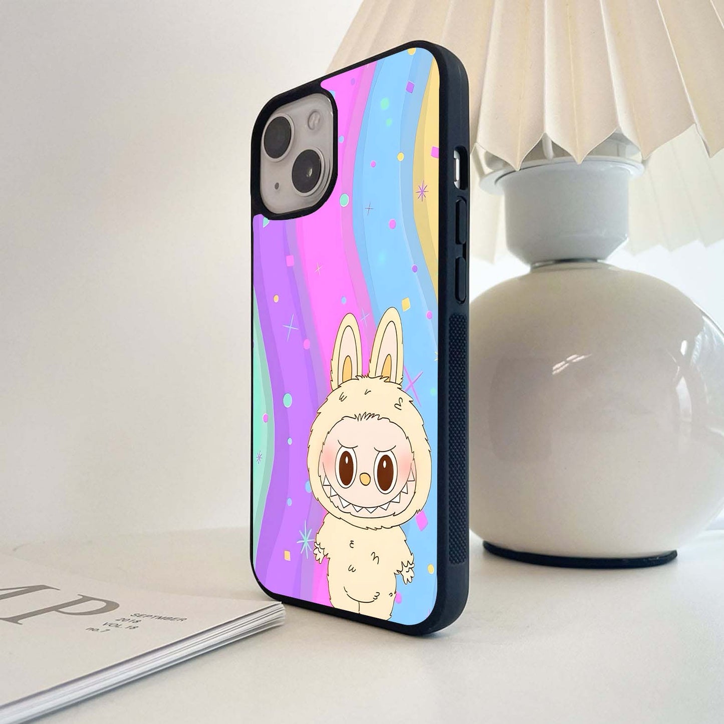 Anger Labubu Glass Case