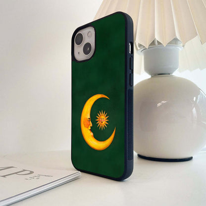 Midnight Floral Swirl Glass Case