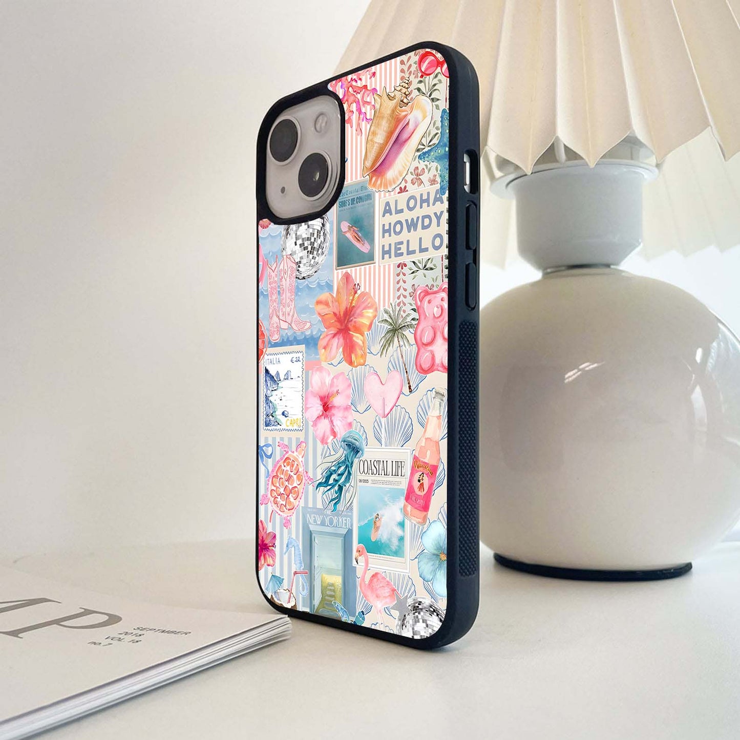 Coastal Cowgirl Dreams Glass Case