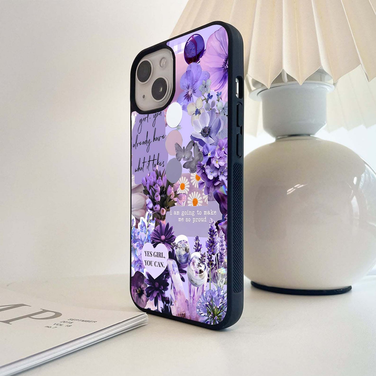 Lavender Self Love Glass Case