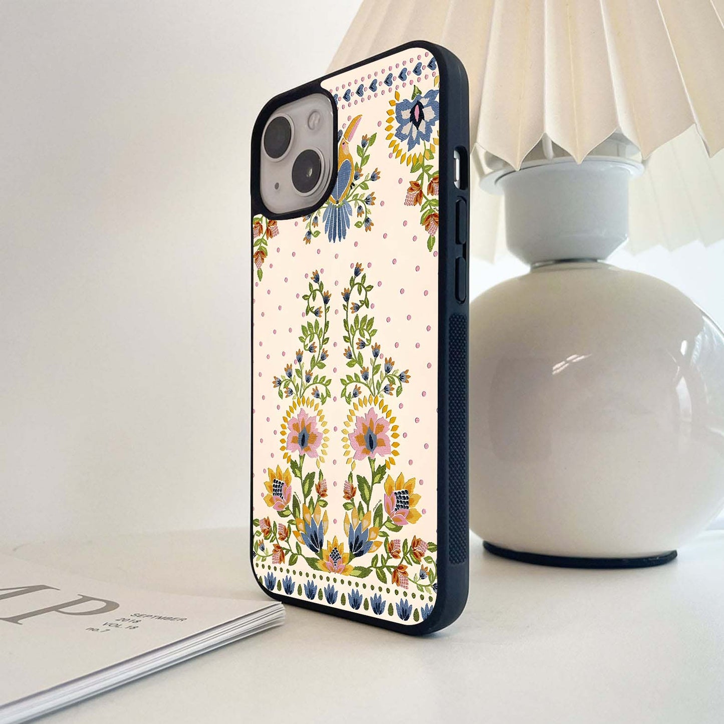 Folk Bloom Harmony Glass Case