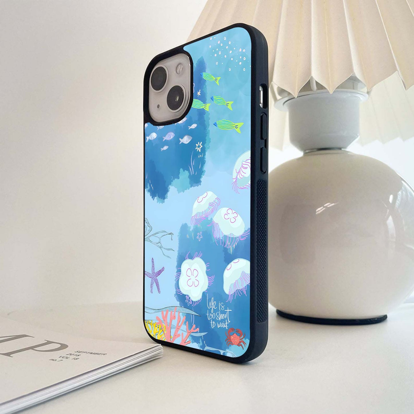 Ocean Doodle Reef Glass Case