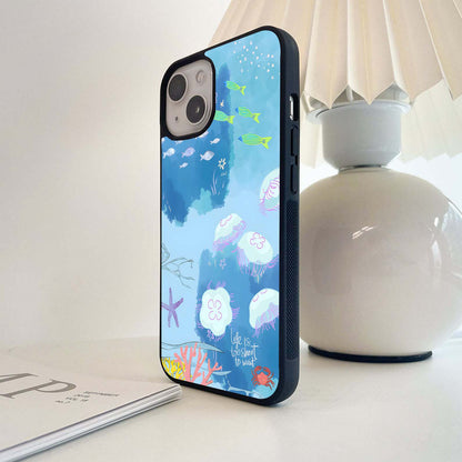 Ocean Doodle Reef Glass Case