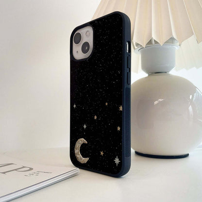 Twinkle Star With Half Moon Glass Case