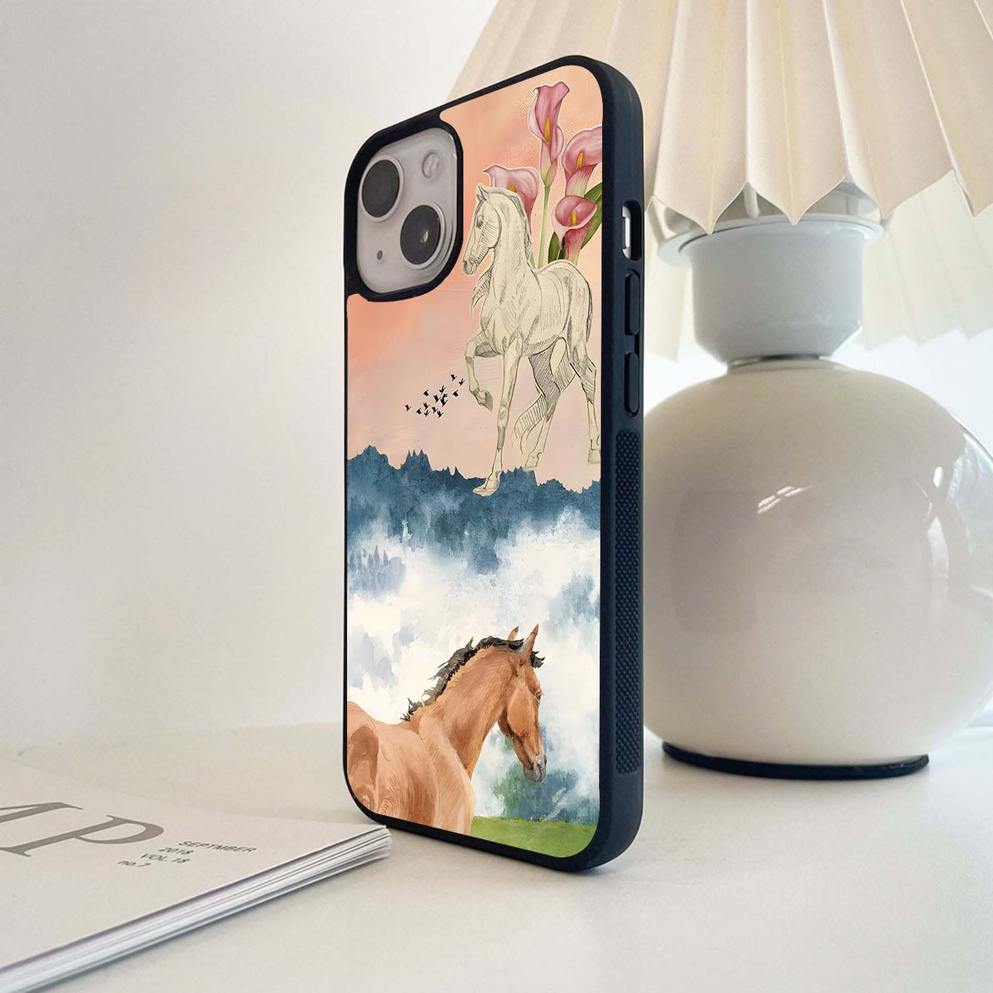Pastel Horizon Stallion Glass Case